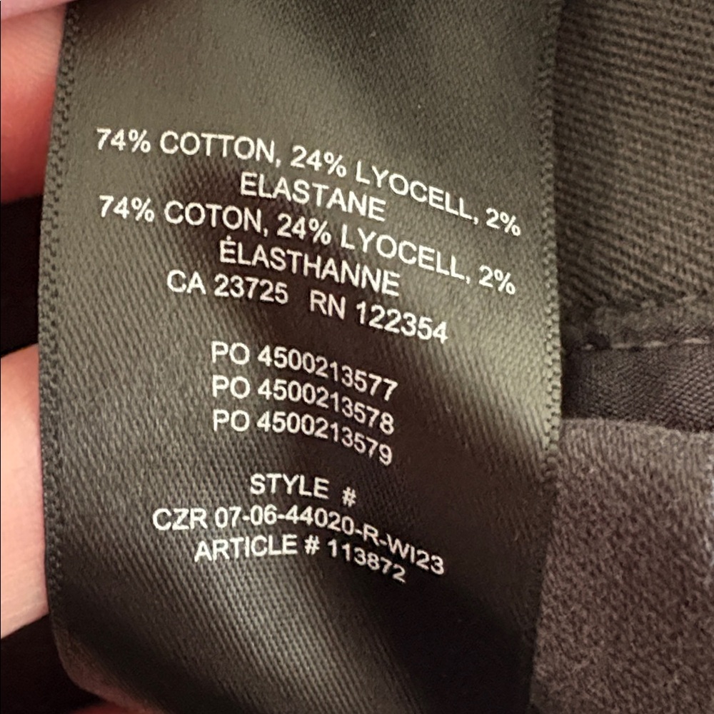 Aritzia Wilfred Free Picture Cargo Dark Grey Pants size 0 - Picture 7 of 8